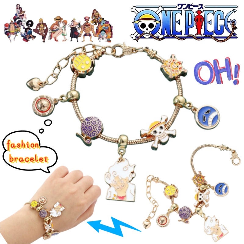 Anime One Piece Merchandise - Pulseira Criativa Personalizada One Piece Monkey·D·Luffy
