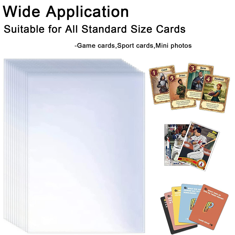 Themed Playing Card - 200 pçs transparente capa de cartão