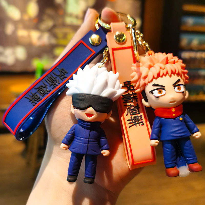 Gojo Anime Merchandise - Chaveiro de Figurinha de Anime e