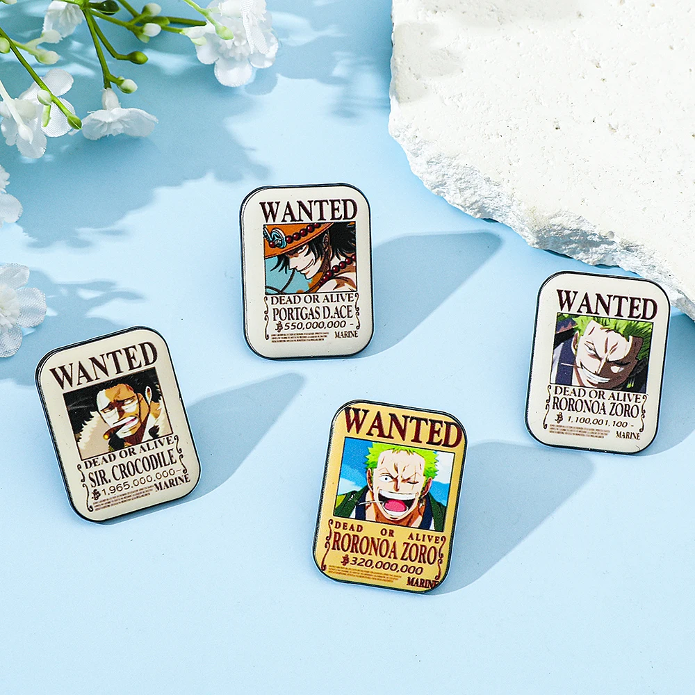 4 Peças Broche de Anime ONE PI - Anime One Piece Merchandise avaliação e preço