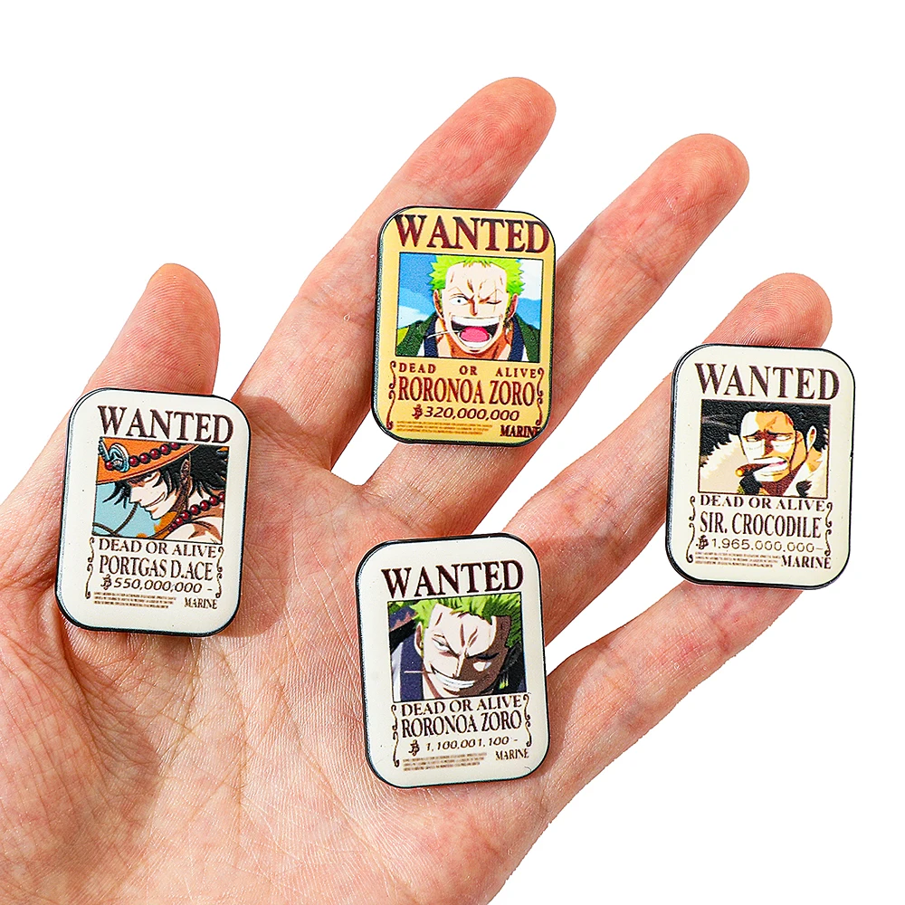 4 Peças Broche de Anime ONE PI - Anime One Piece Merchandise avaliação e preço