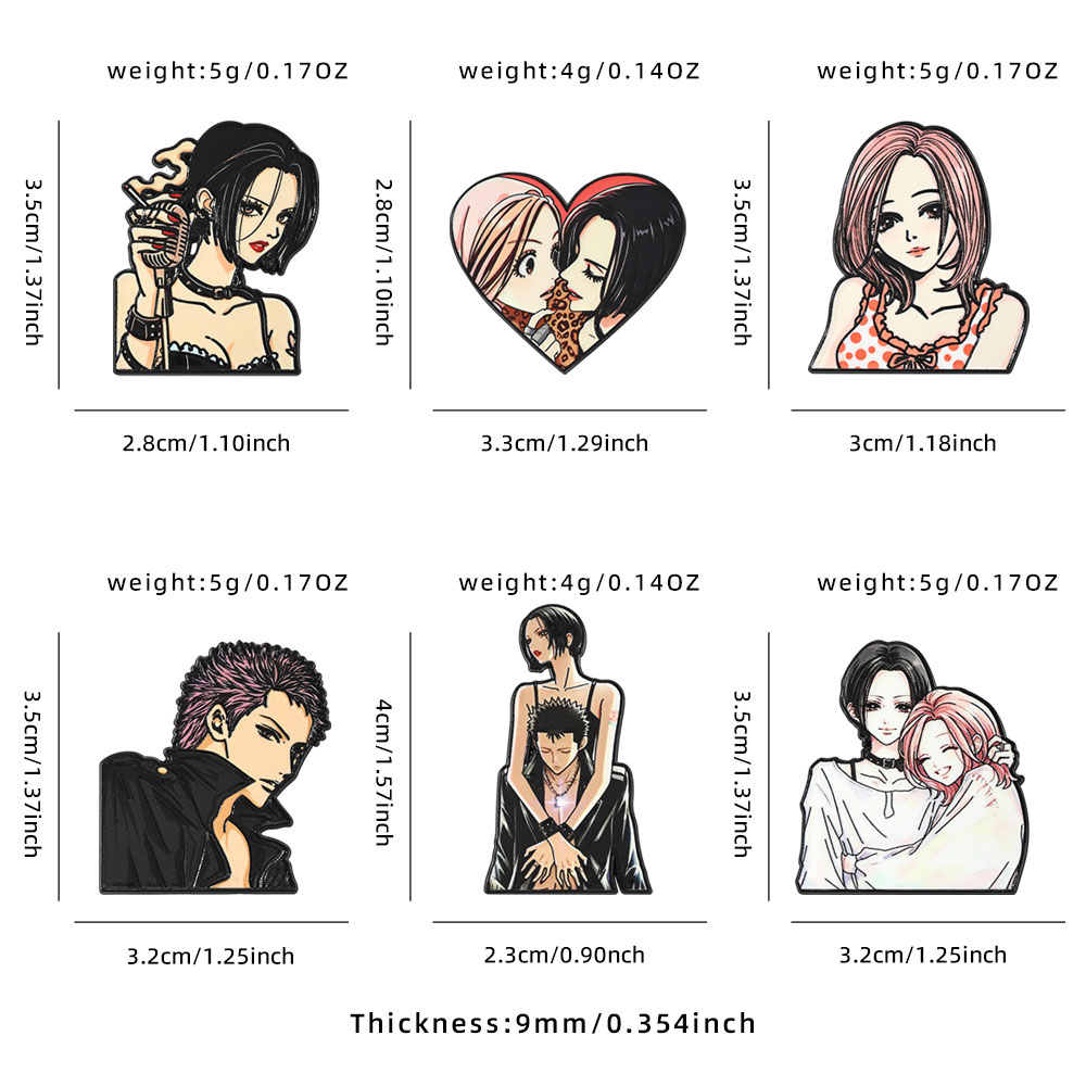 Conjunto de 6 Broches de Esmal - Nana Anime Merchandise avaliação e preço