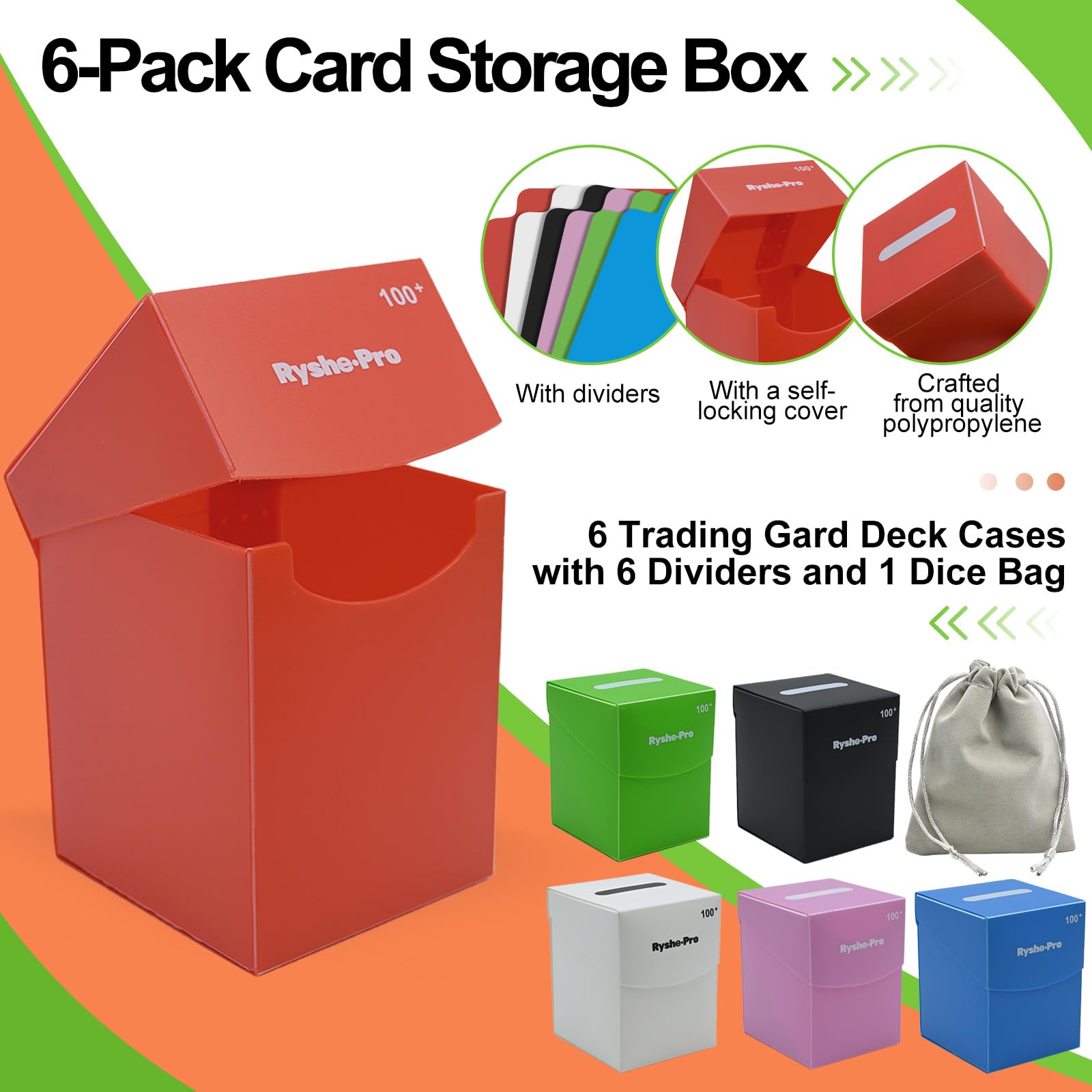 Caixa de Deck TCG para 100+ Ca - Themed Playing Card avaliação e preço