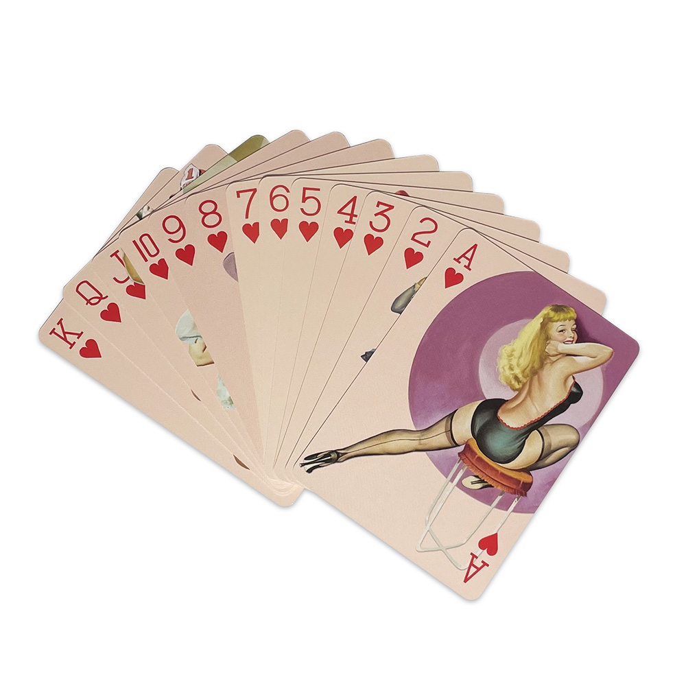 Americano retro sexy bela senh - Themed Playing Card avaliação e preço